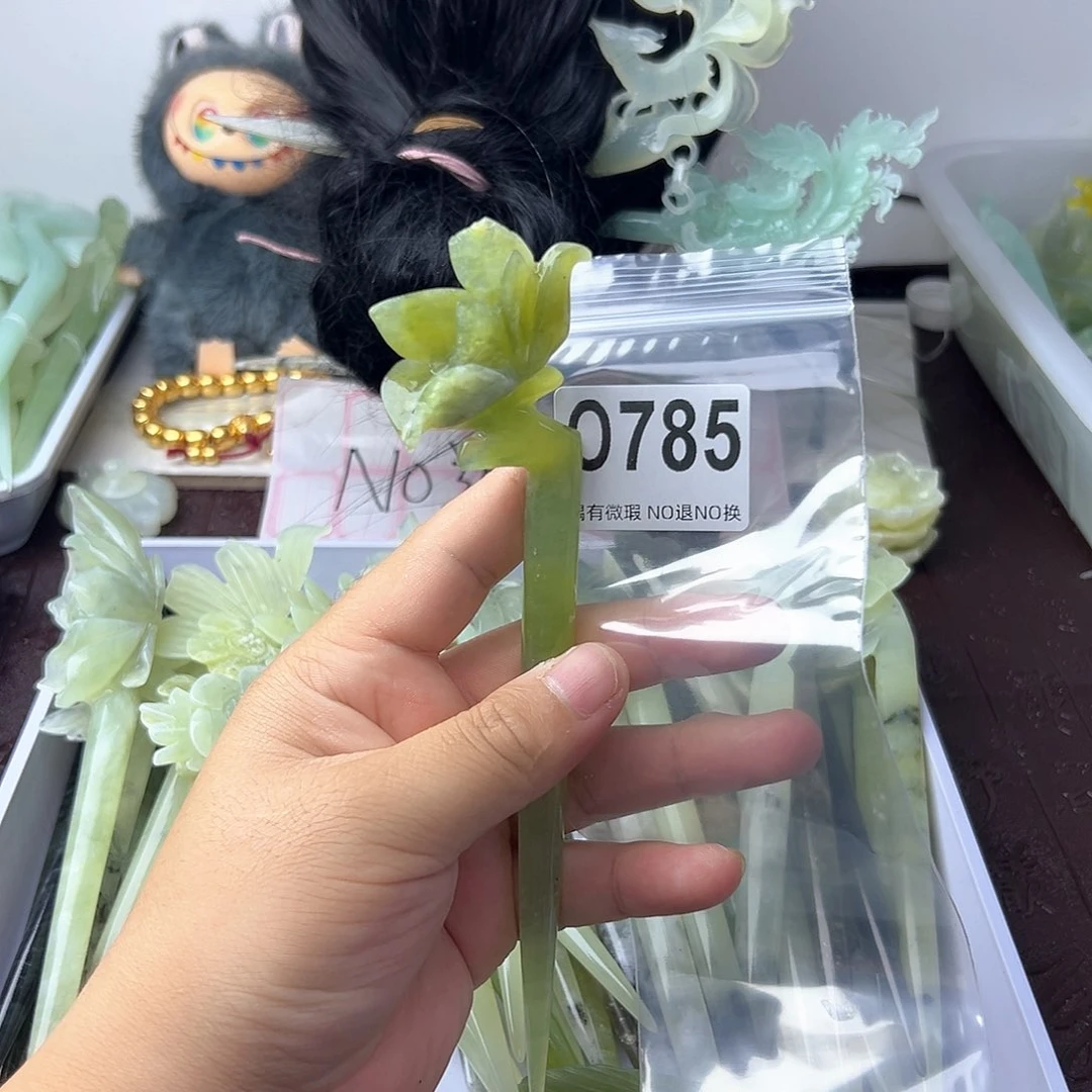 合金蛇纹石玉发饰西****馆