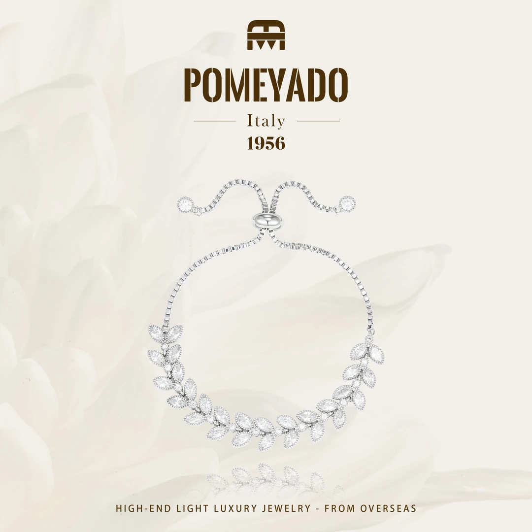 【蔓蔓乐章】Pomeyado设计师款轻奢满钻麦穗手链F1434