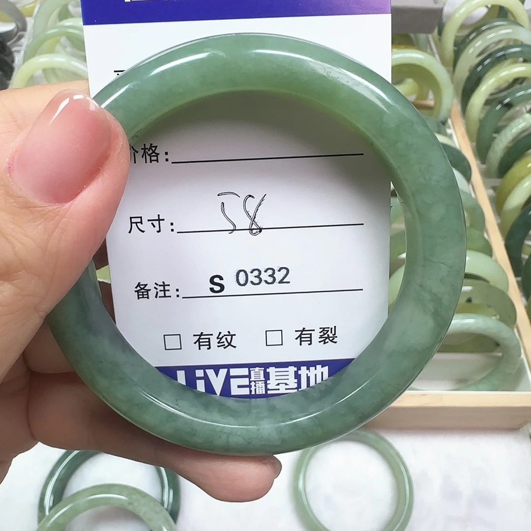 蛇纹石玉手镯未镶嵌0332