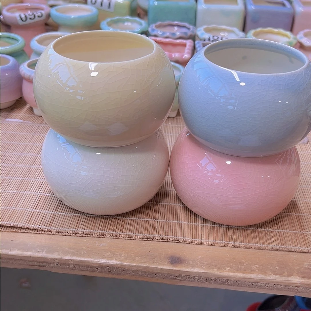 红陶陶瓷花盆当场满12包邮