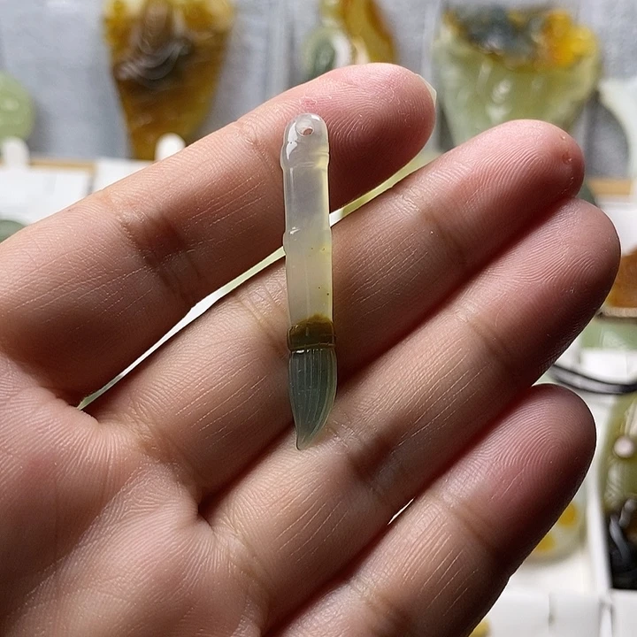 薇***i蛇纹石玉未镶嵌吊坠(不含链)