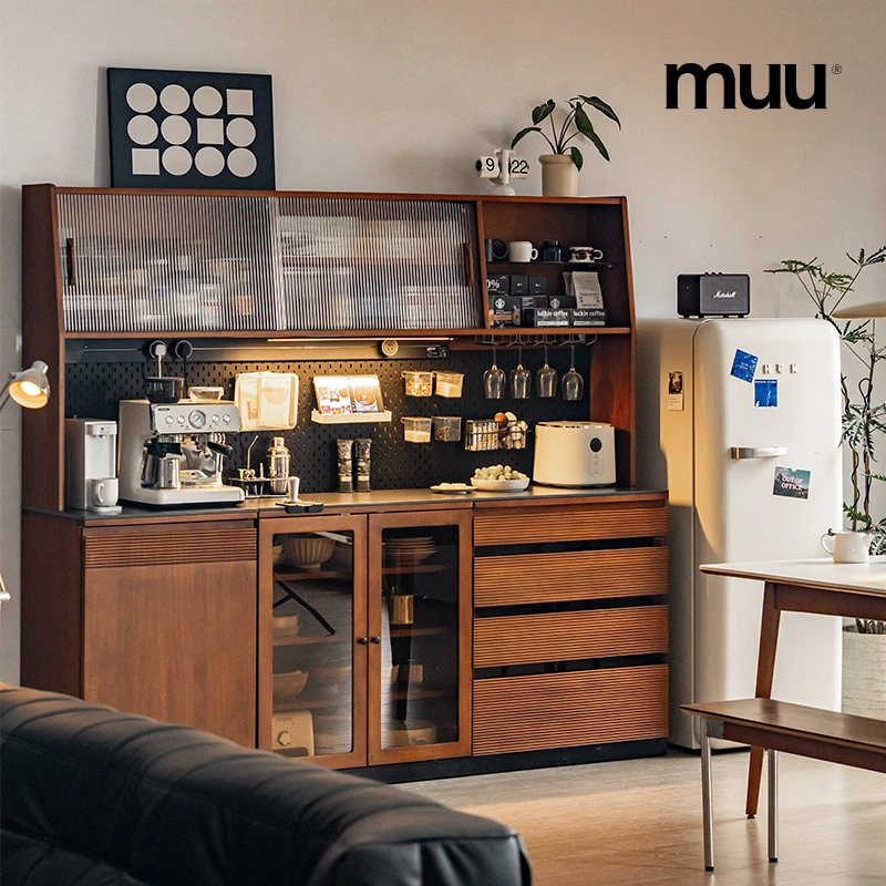 【品牌内购团】muu日暮餐边柜实木组合餐边柜中古风靠墙AB