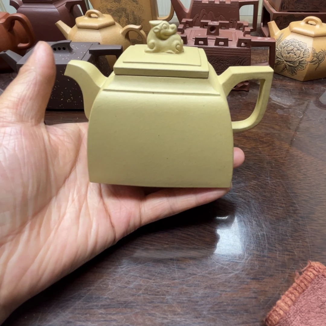茶壶紫砂本绿微瑕200c c