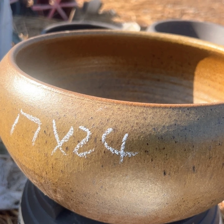 红陶紫砂碗盆口24