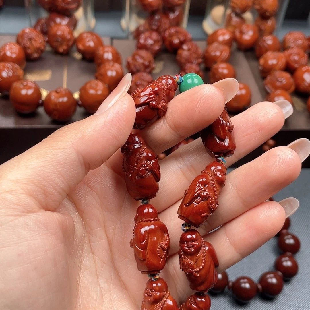 龙***侠橄榄核手串弥勒手串