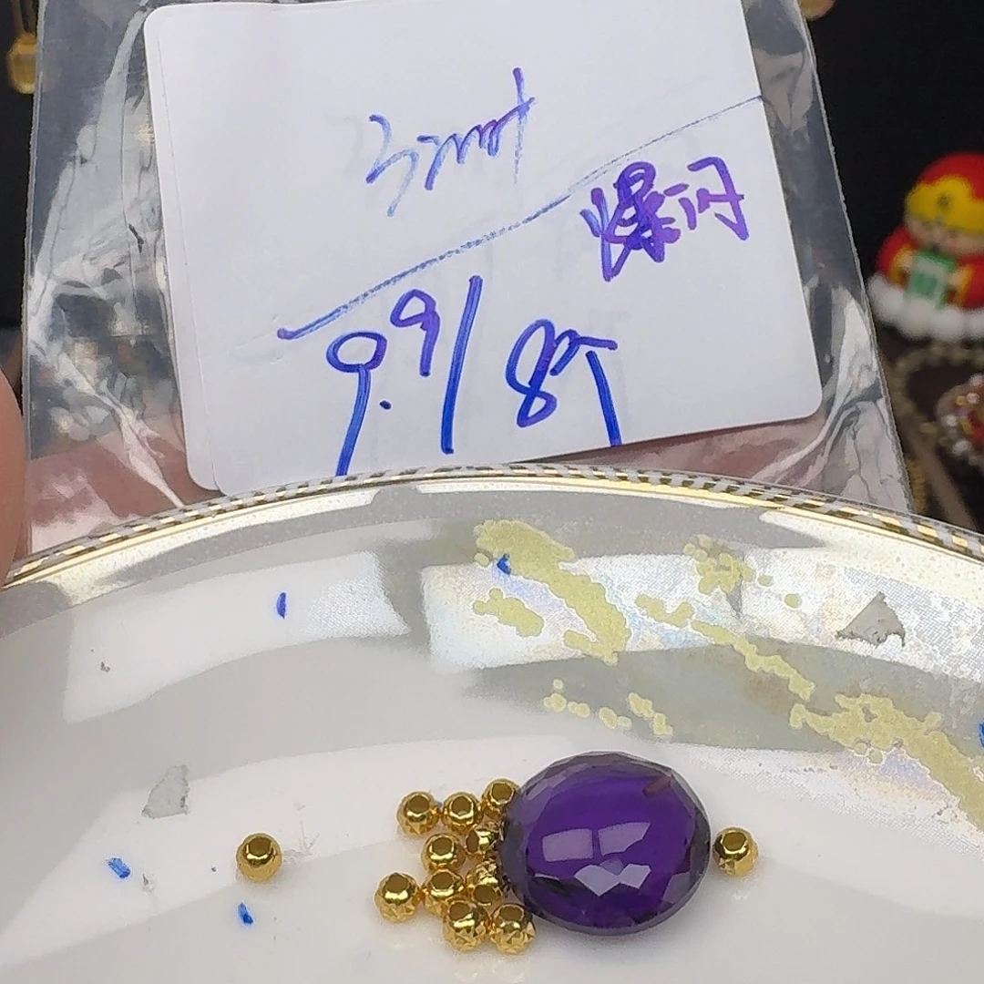 紫晶银S925镶嵌颈饰紫水晶925镶嵌76