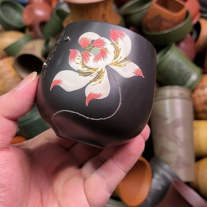 紫砂茶杯全手工紫砂主人杯