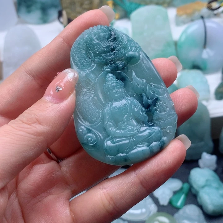 星***宸定制翡翠未镶嵌观音