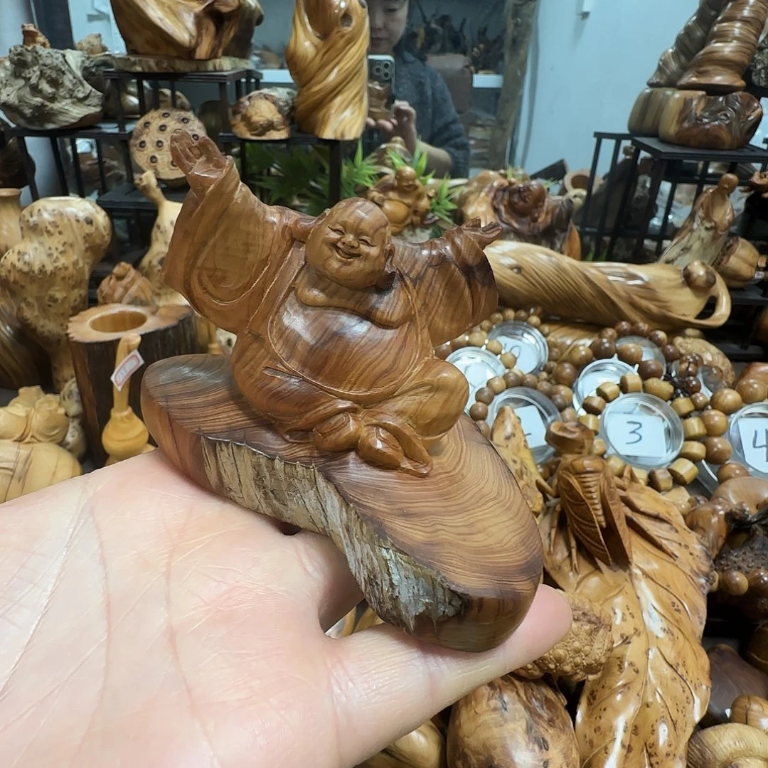 柏木（崖柏）太行崖柏陈化黑油闻香乐乐摆件