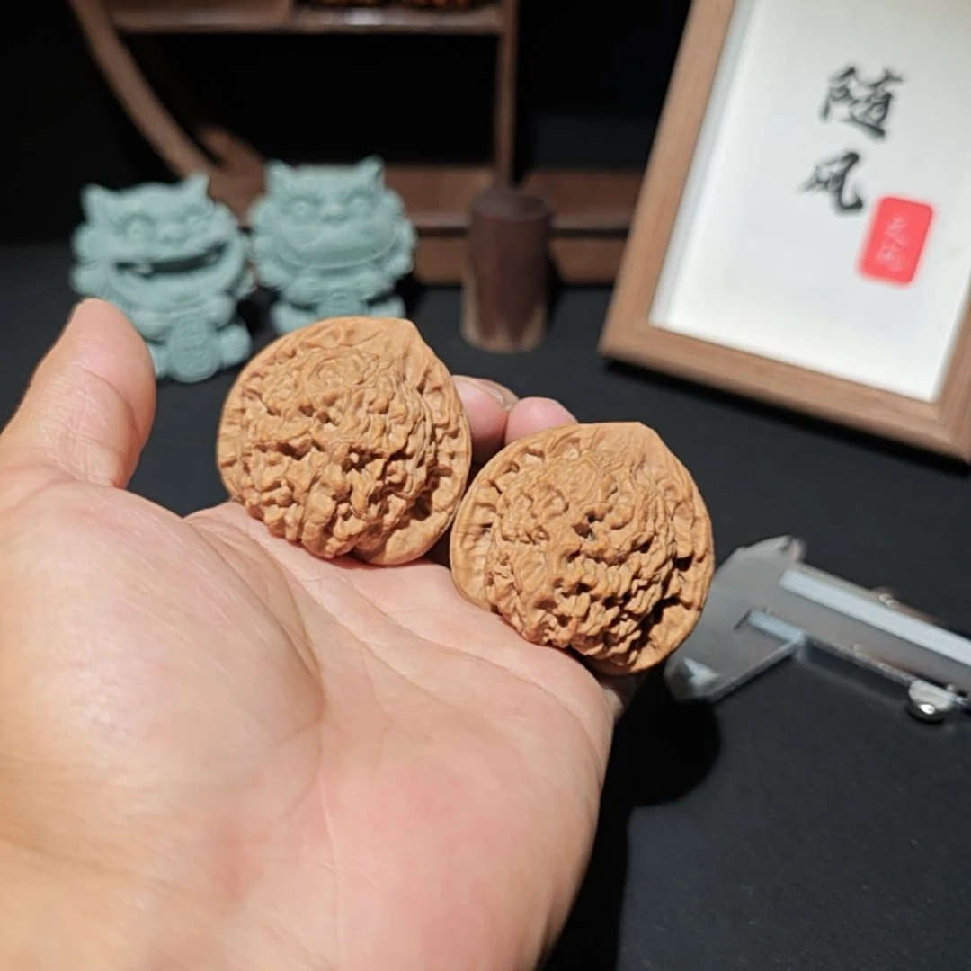 核桃把件47尺寸官帽