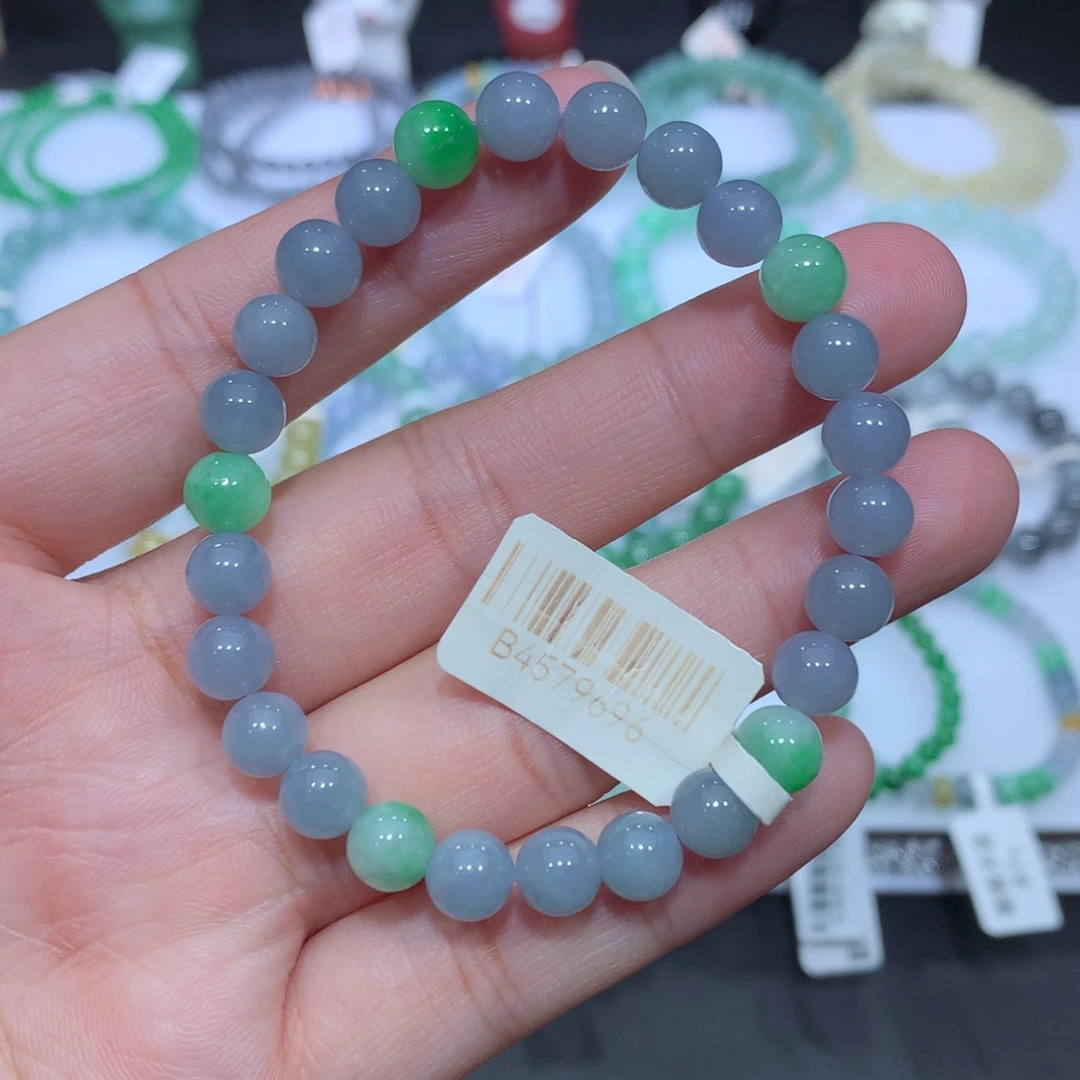 翡翠未镶嵌手串天然
