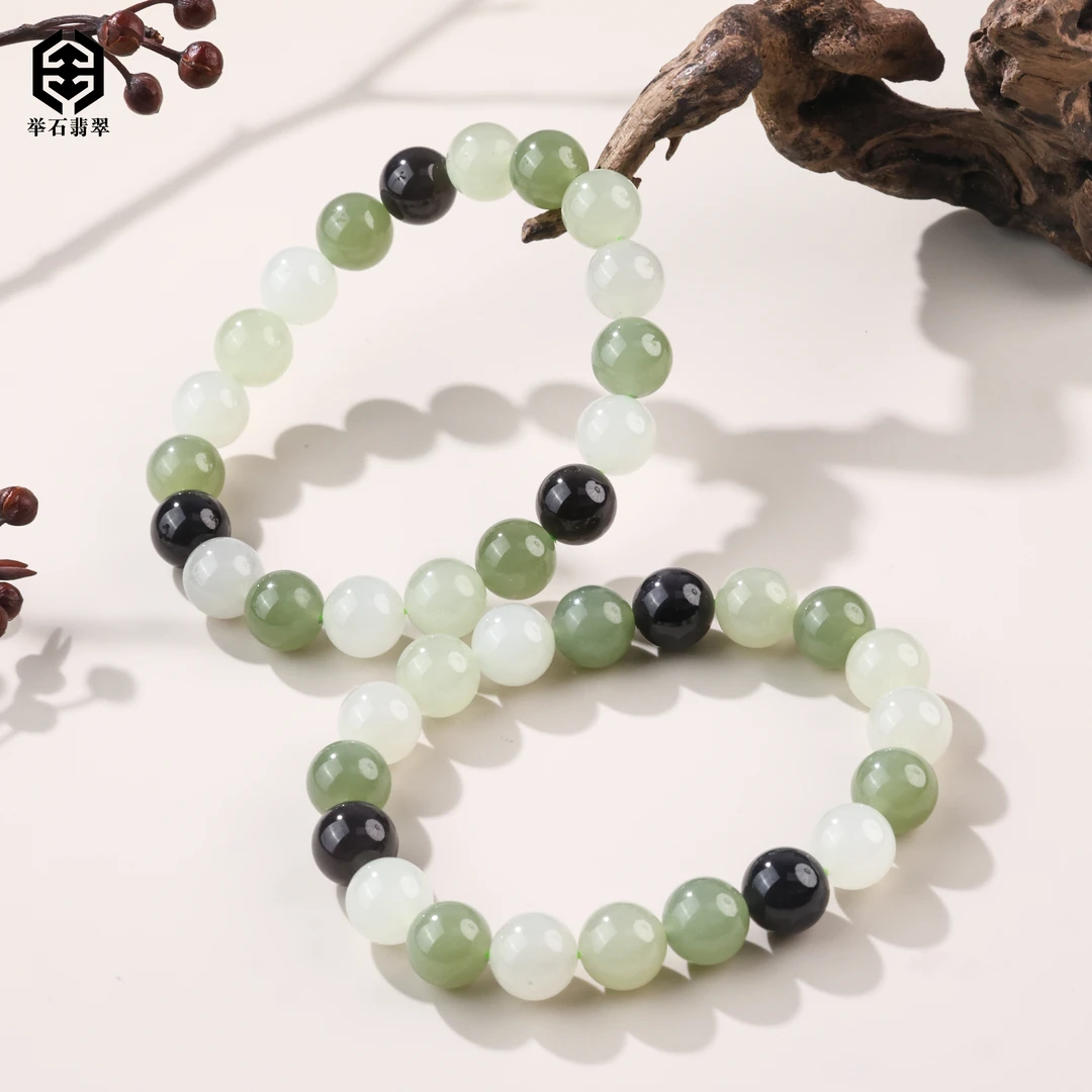 【举石臻品】TH0527-5120-55和田玉手串（一件/多样性发/约9mm+）H