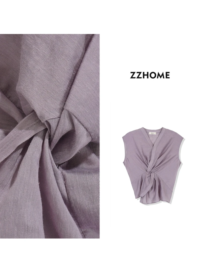 ZOZO HOME ｜可持续时髦扭结落肩炎夏上衣q170998p