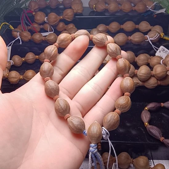 橄榄核手串/手链橄榄核三花实心铁蒜手串1.3