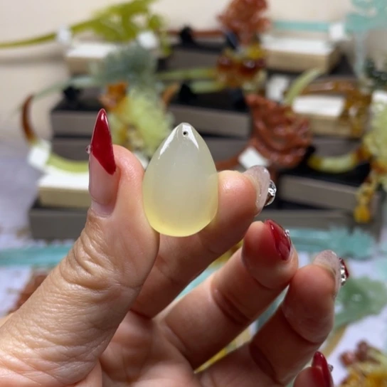 蛇纹石玉发饰未镶嵌