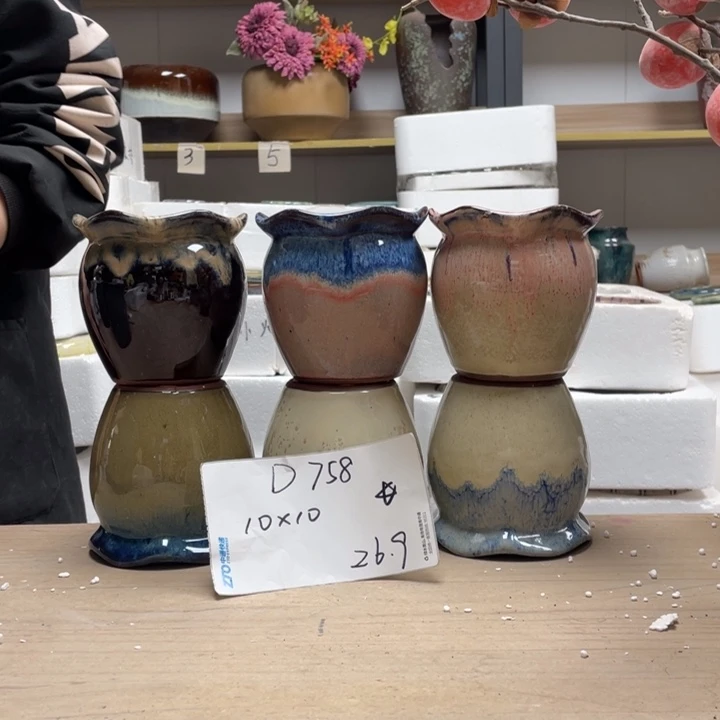 粗陶多肉花盆微瑕758