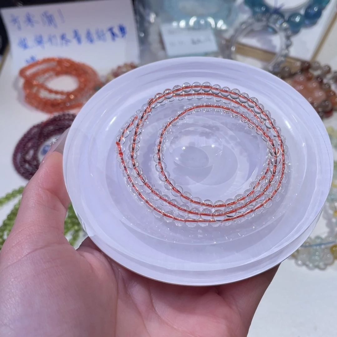 未镶嵌手链水晶净体巴西黄水晶4+