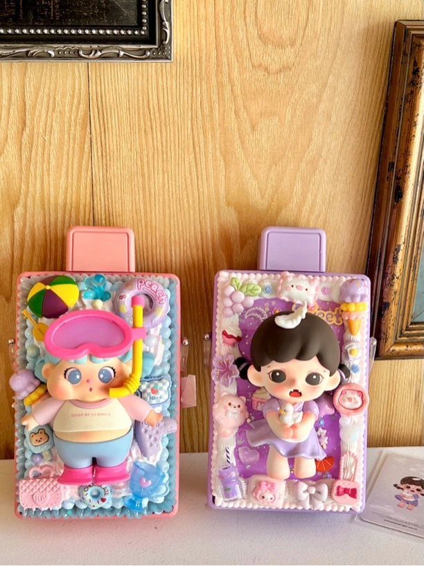 【欧嘢潮玩7天内发货】正版手工定制创意奶油胶DIY摆件混端