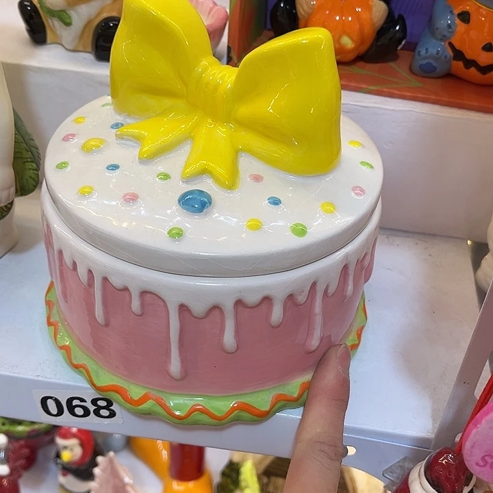 陶瓷微瑕摆件介意慎拍裂纹