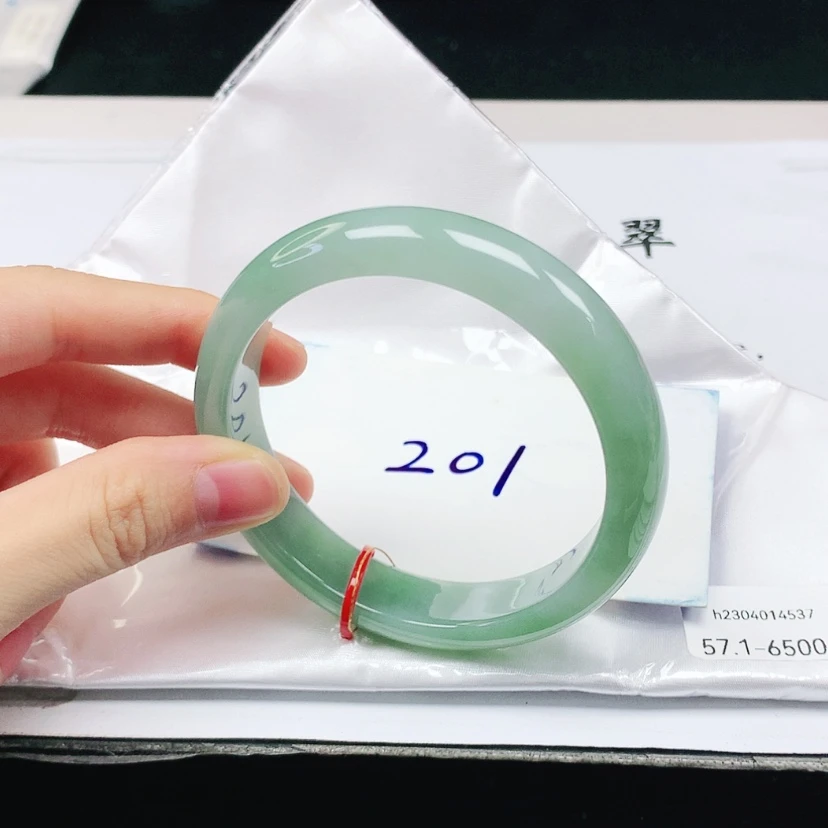 【闪购商品】翡翠手镯未镶嵌缅甸天然a货手镯57