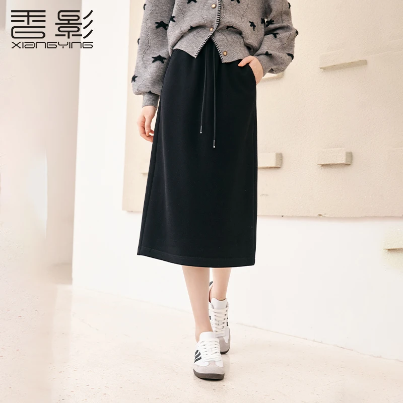 【直播专享】A844212半身裙 香影休闲半身裙女2024秋冬新款高腰显瘦