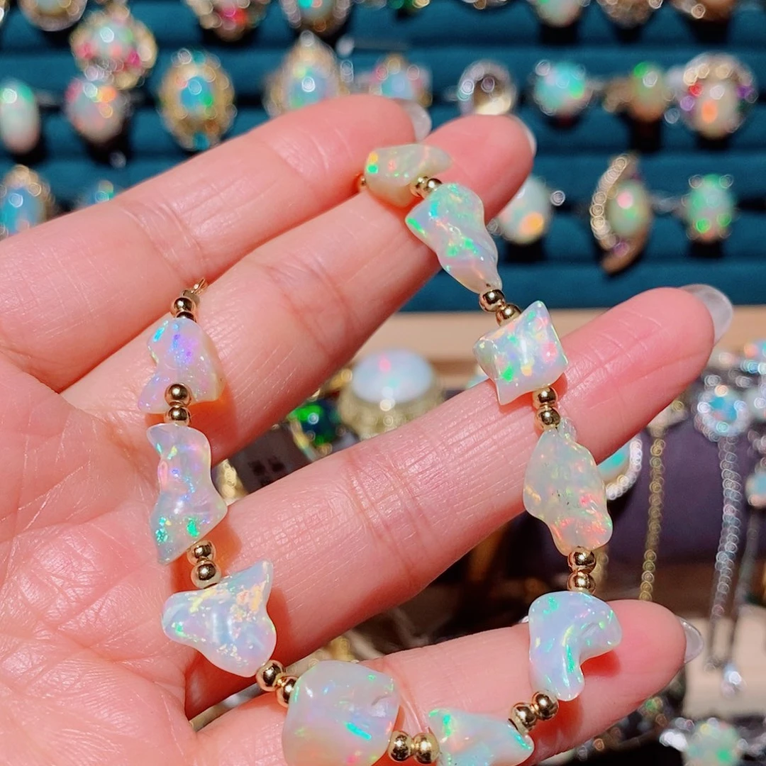 欧泊银S925镶嵌手链