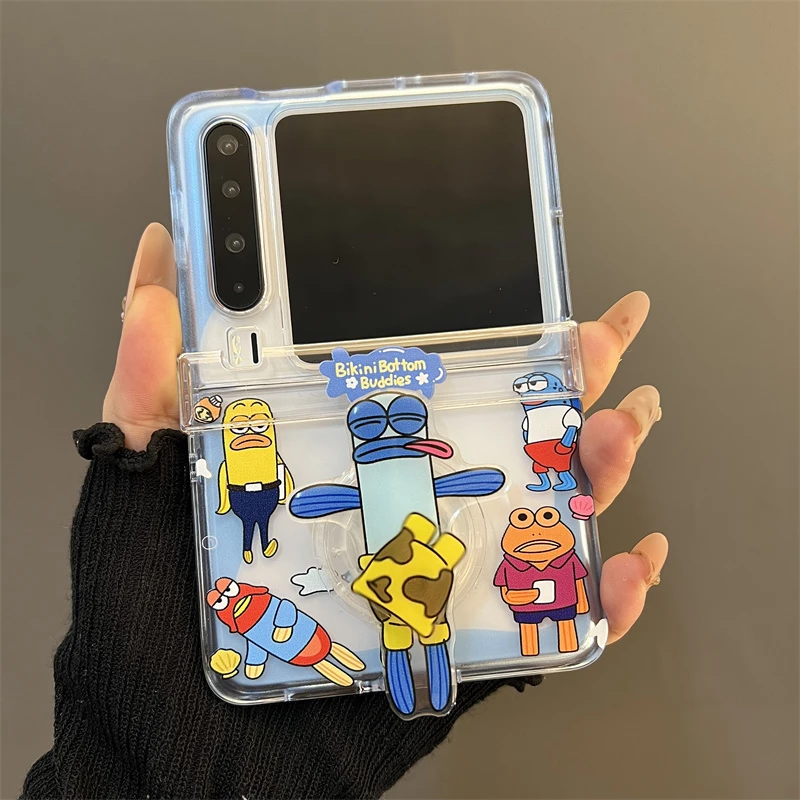 搞怪比奇堡居民支架适用华为puraX典藏版折叠屏pocket2手机壳女款