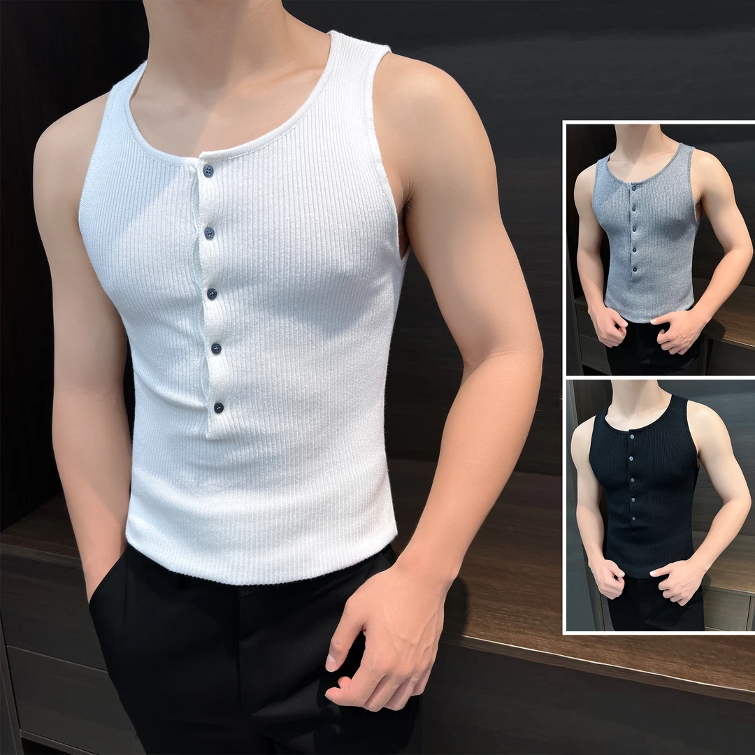 工字坎肩背心男款夏季薄款爆款2025新款高级感运动健身无袖t恤男