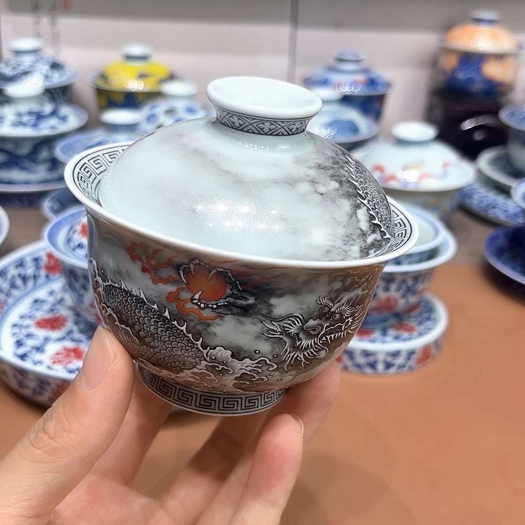 H****厂苍龙逐日二才盖碗