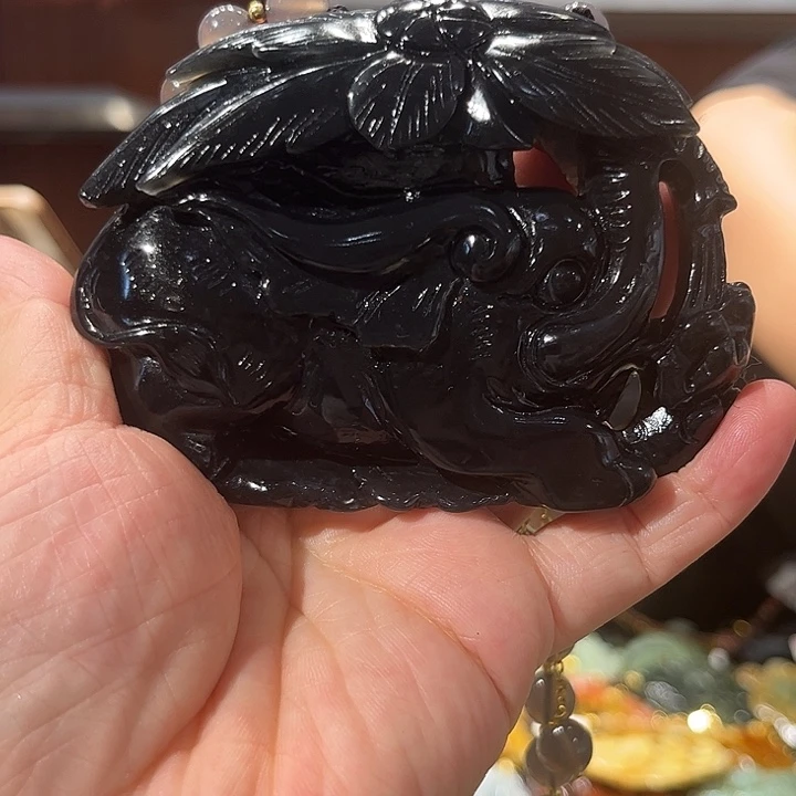 岫玉未镶嵌毛衣链