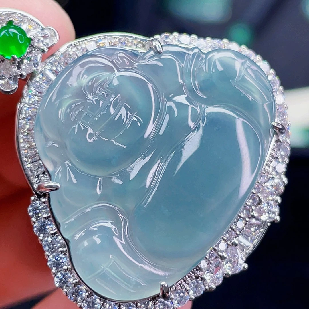 翡翠未镶嵌颈饰575