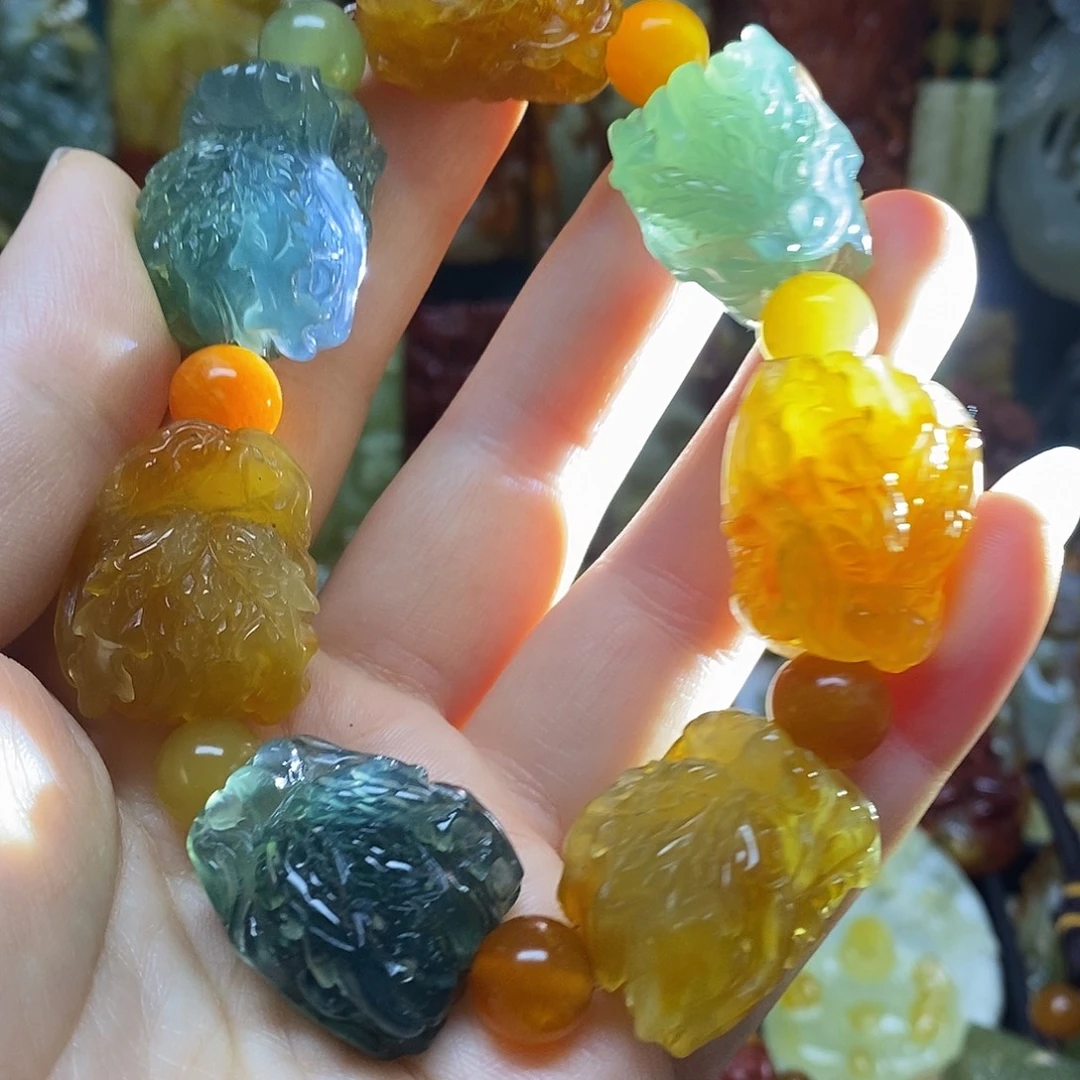 蛇纹石玉未镶嵌手链