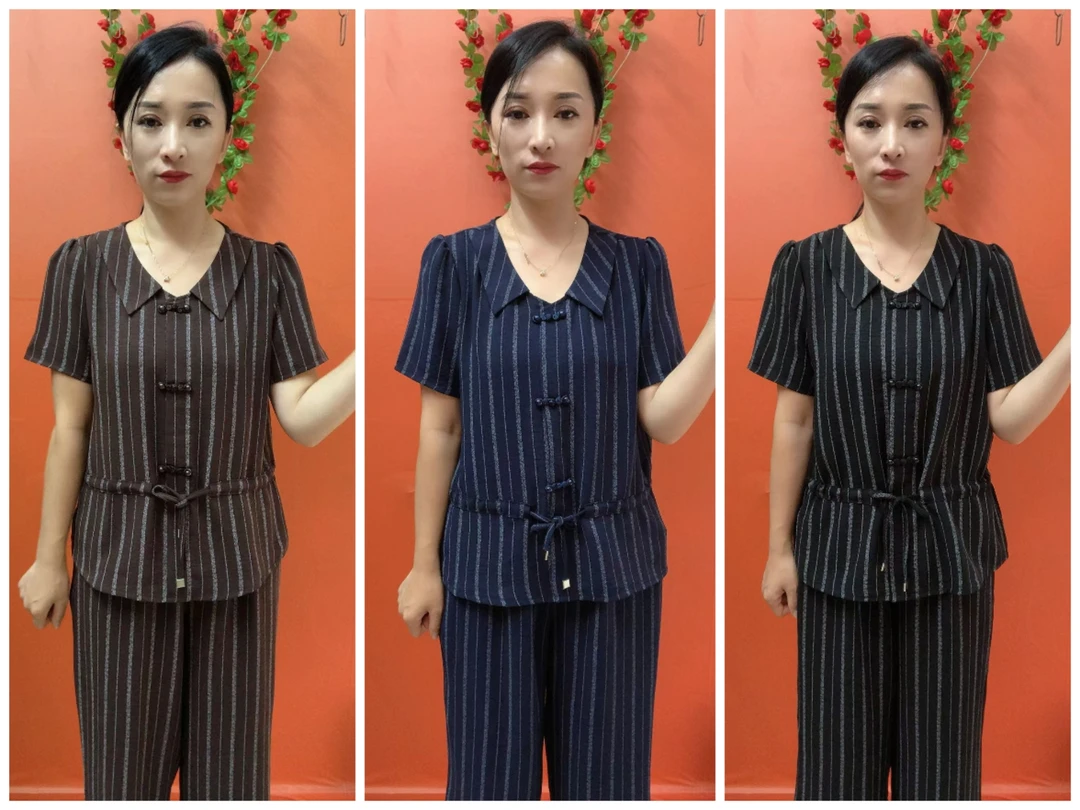 夏季新款时尚女士外穿潮流高贵减龄宽松套装