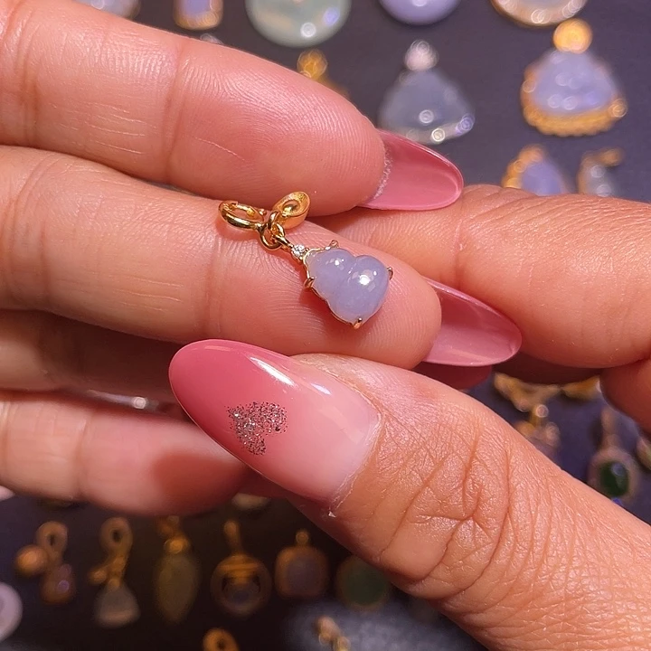 翡翠银S925镶嵌颈饰