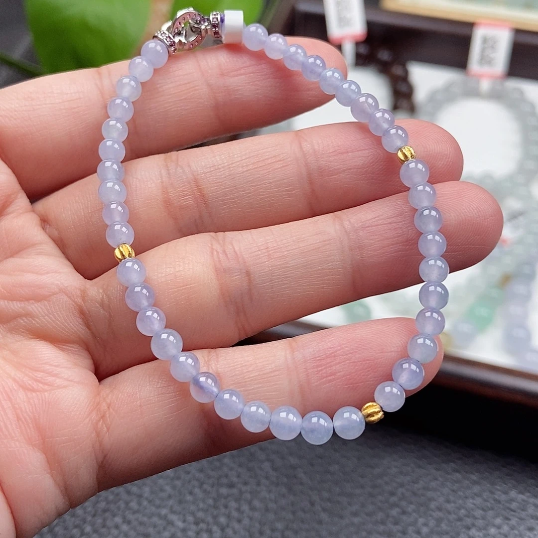 翡翠未镶嵌手链卡4.4