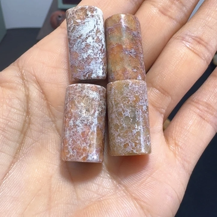 岫岩河磨玉（透闪石质玉）颈饰未镶嵌我**琴