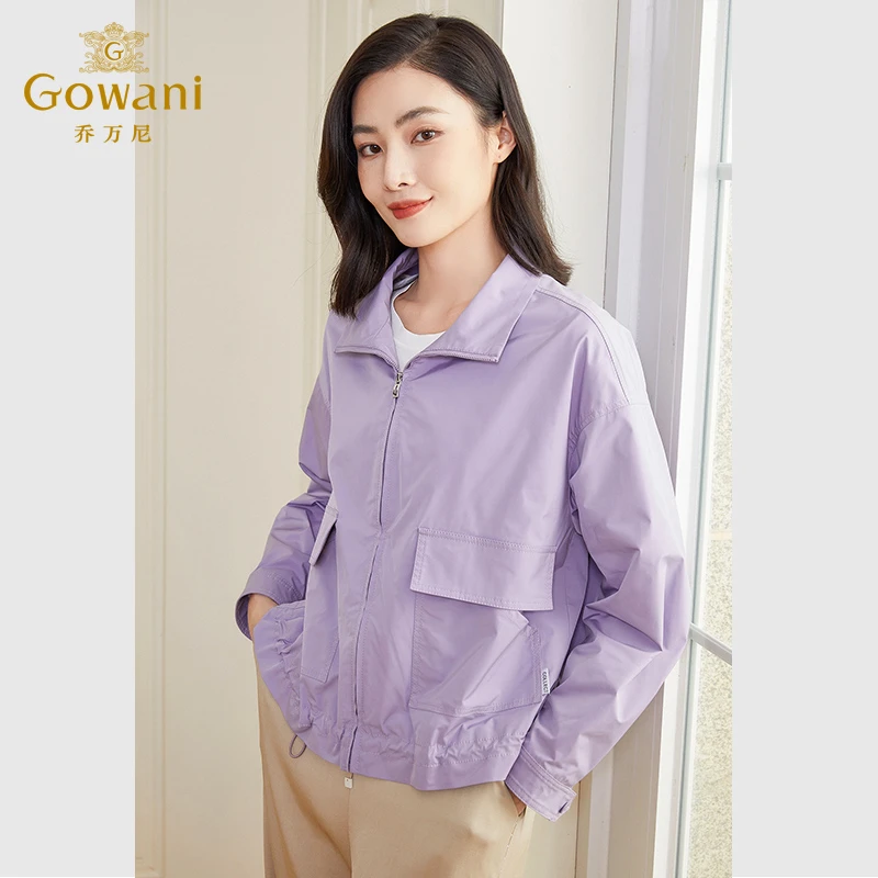 乔万尼女士短外套春款商场同款风衣小个子减龄休闲EF3B820701