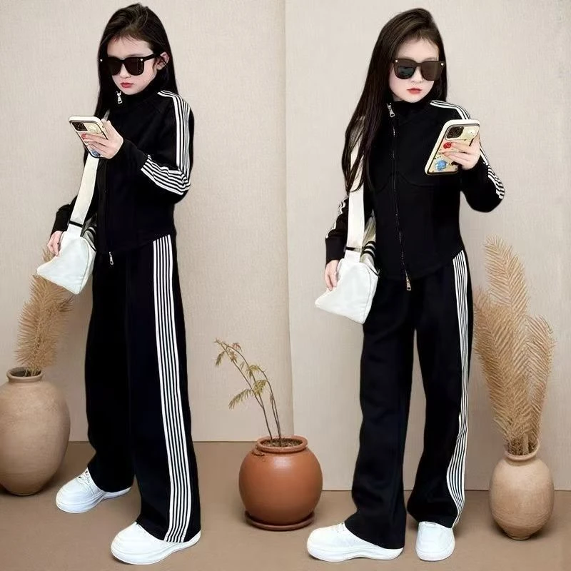 童装女童春秋装套装网红洋气2025新款秋季儿童运动服两件套时髦潮