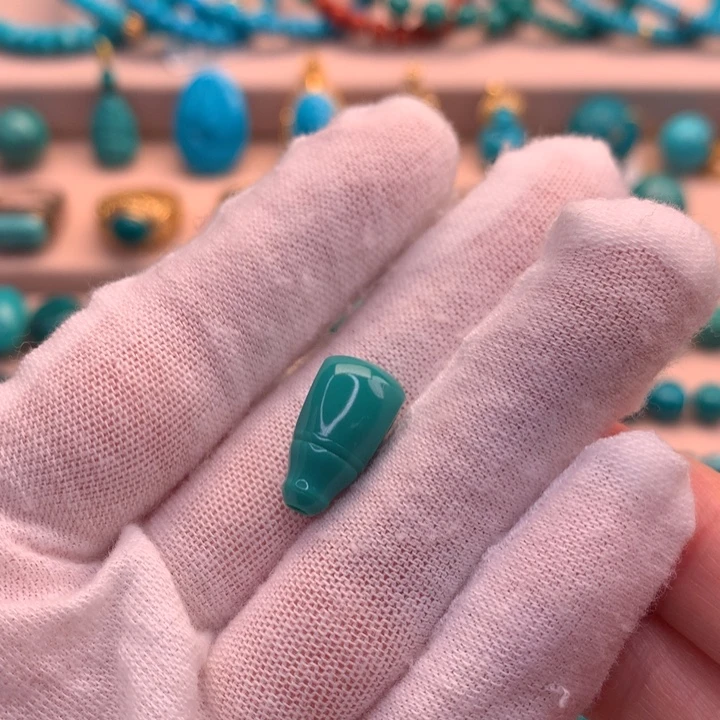 绿松石未镶嵌湖北天然原矿绿松石9