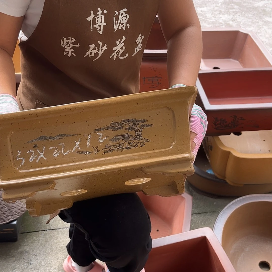 紫砂花盆盆景艺术