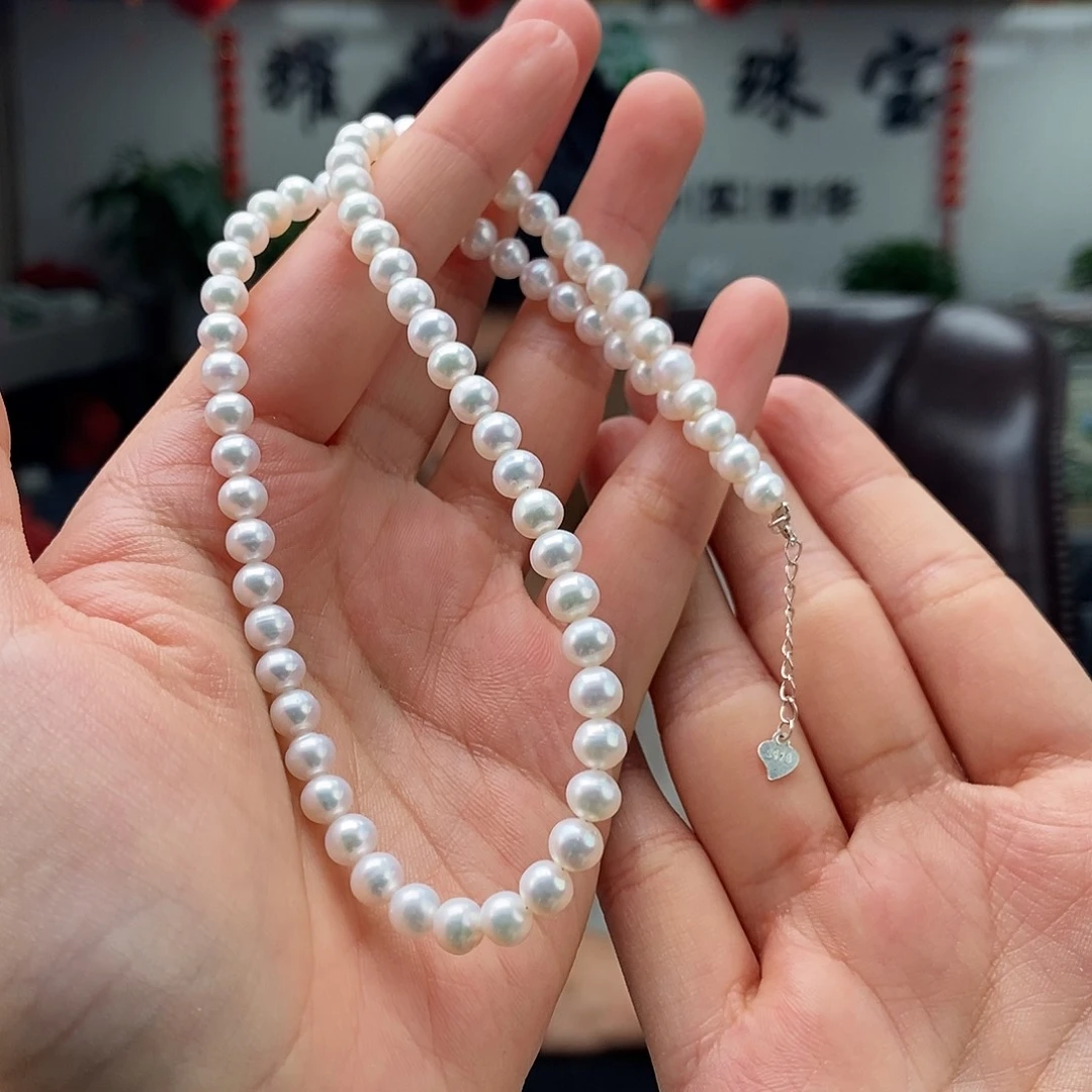 银S925镶嵌淡水珍珠颜色多样性发拍一发一