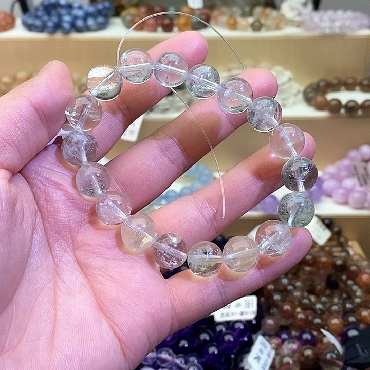 水晶手链未镶嵌绿阿塞11+