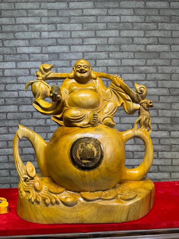 老香樟（弥勒-福到）长50宽25高52整料无瑕推荐收藏