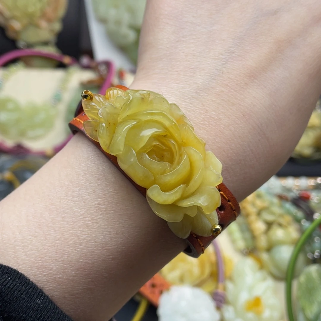 蛇纹石玉手链未镶嵌