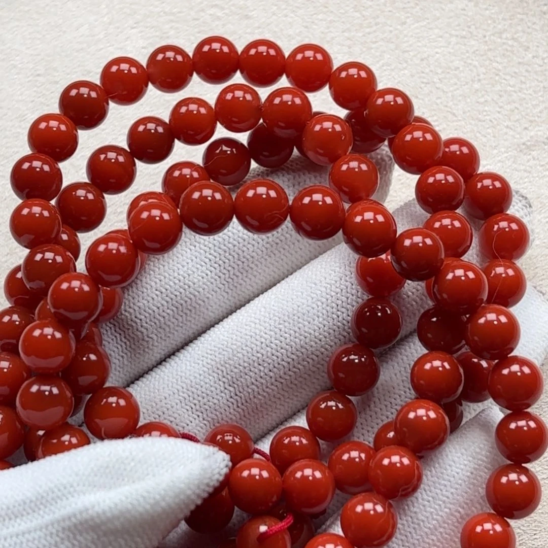 南红玛瑙多圈7➕未镶嵌暖**?