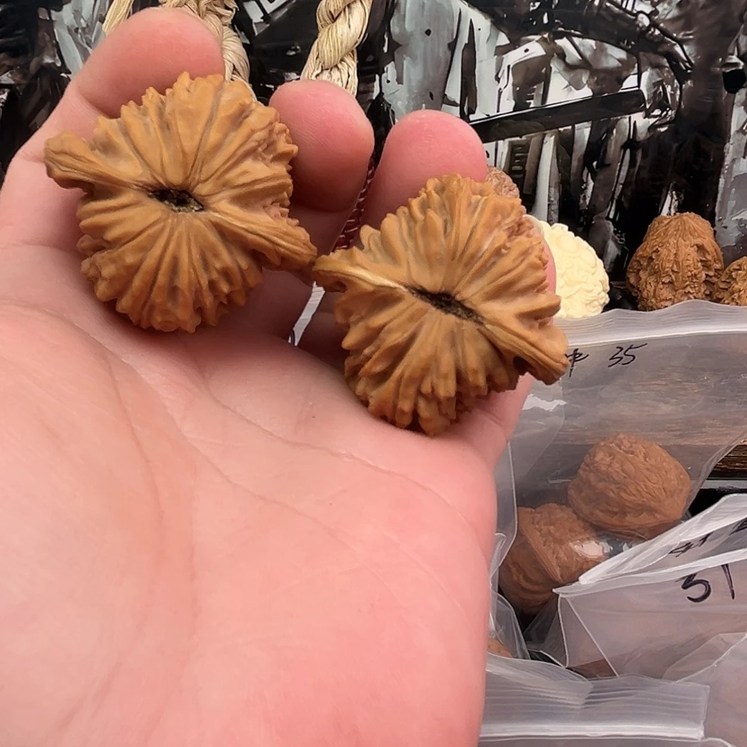 文玩核桃把件四座楼43尺