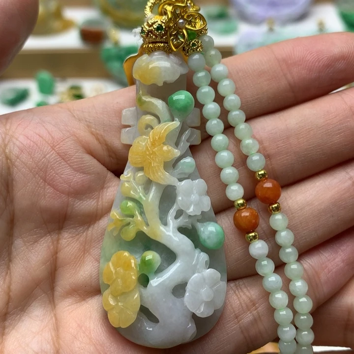 颈饰未镶嵌翡翠翡翠