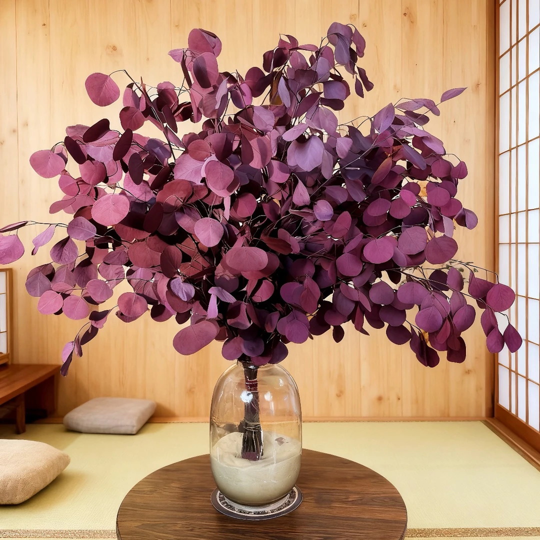 苹果尤加利叶80-1米花材长期摆放高端家具软装鲜花