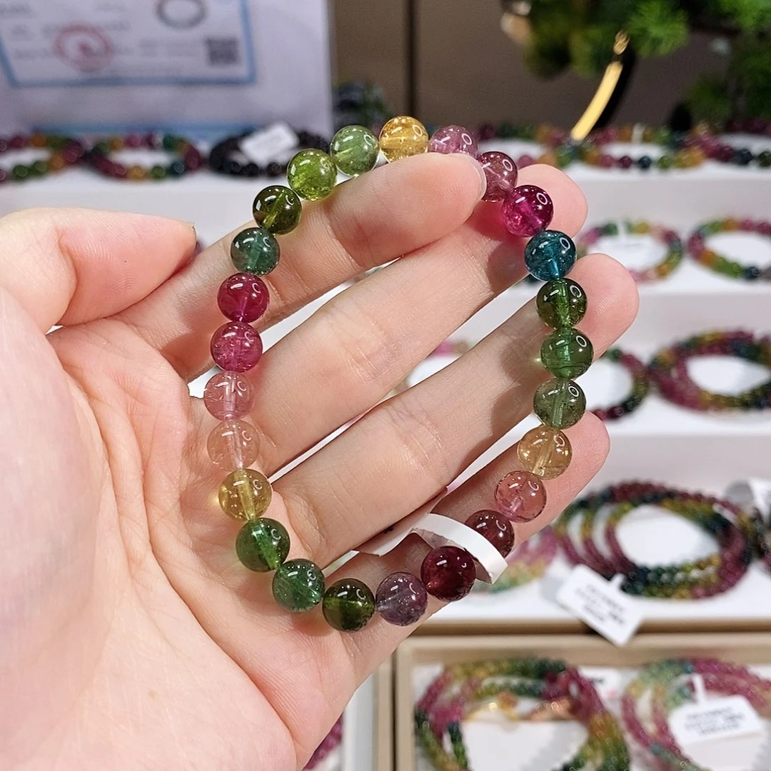 手串未镶嵌碧玺G2445三圈颜色微差
