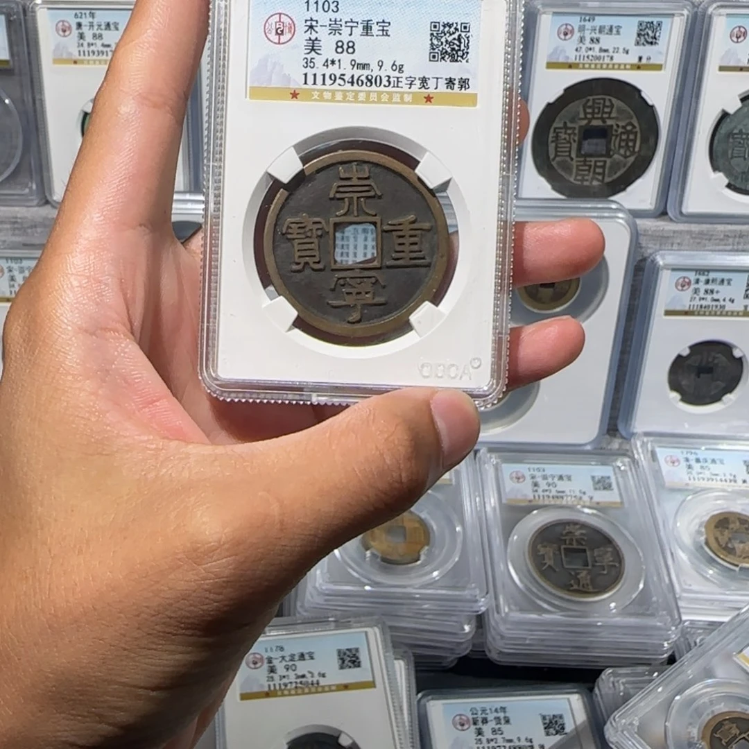 铜传世 崇宁重宝 保真包老。